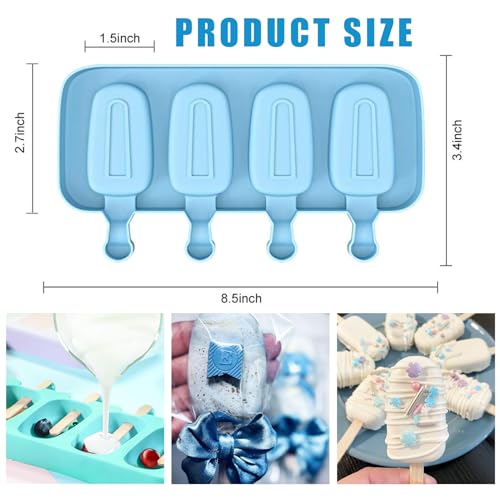 Popsicle Molds Set of 2 (green blue)