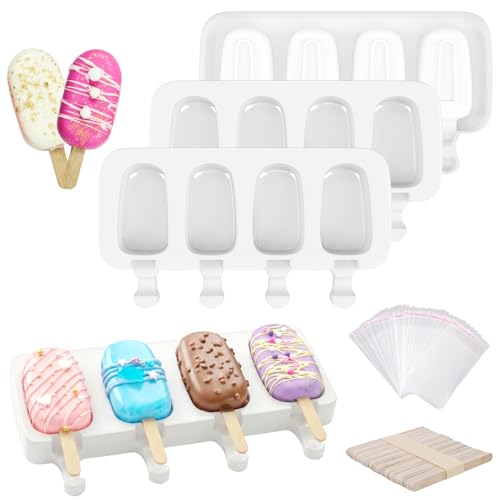 Popsicle Molds Set of 3 (White / Extra-large)