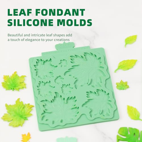 Leaf Molds Silicone (2 Pcs(maple))