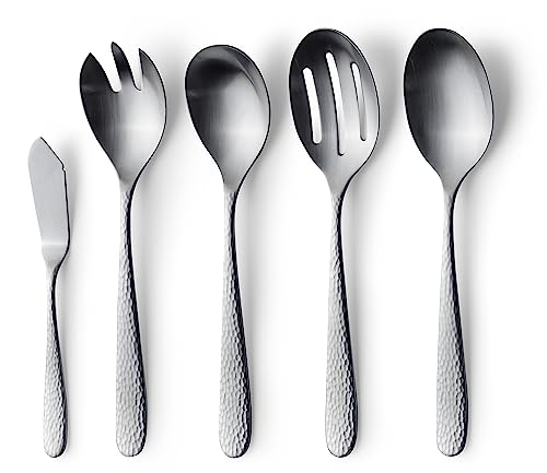 Matte Silverware Set (10-Piece Serving Set)