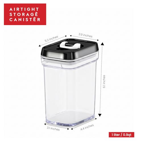 Airtight Food Storage Containers with Lids (01 - 1 Liter (Set of 6))