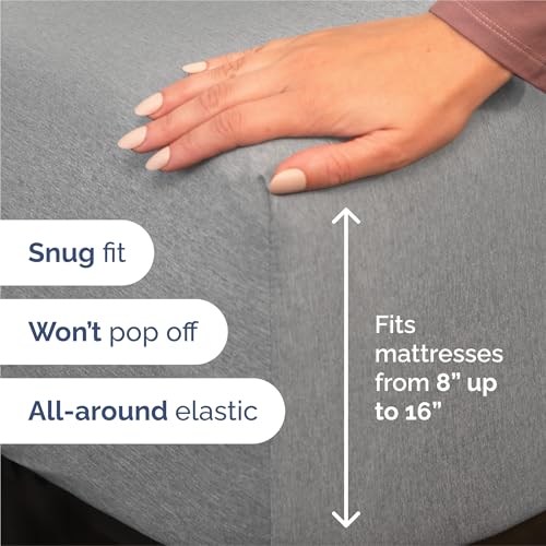 King Size 4 Piece Sheet Set (40 - Heathered Grey / King)