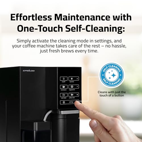 Fully Automatic Coffee Machine with Grinder (Black)