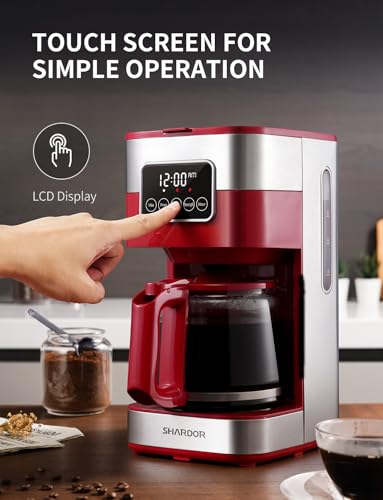 10 Cup Programmable Coffee Maker (Red)