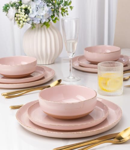 Dinnerware Sets for 4 (Cloud Pink / Service For 4(12Pcs))