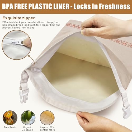 Beeswax Bread Bags 2 Pack (WhiteRice)