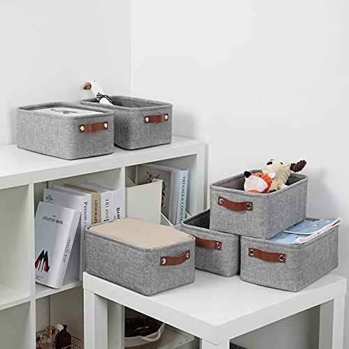 Small Storage Baskets 11.8"x7.9"x5.1" (Grey / XS-12"x8"x5")