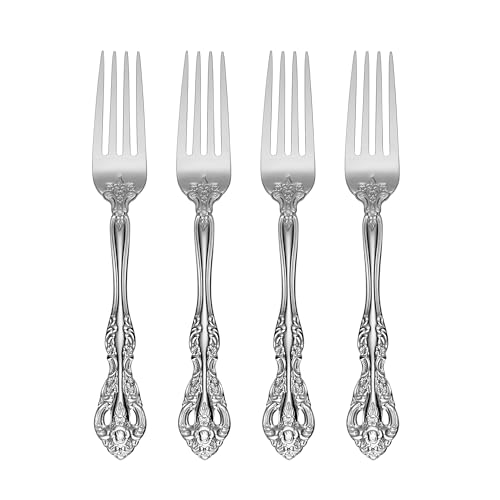 Michelangelo Dinner Forks Silverware Set for 4 (Set of 4 / Dinner Forks, Set of 4)