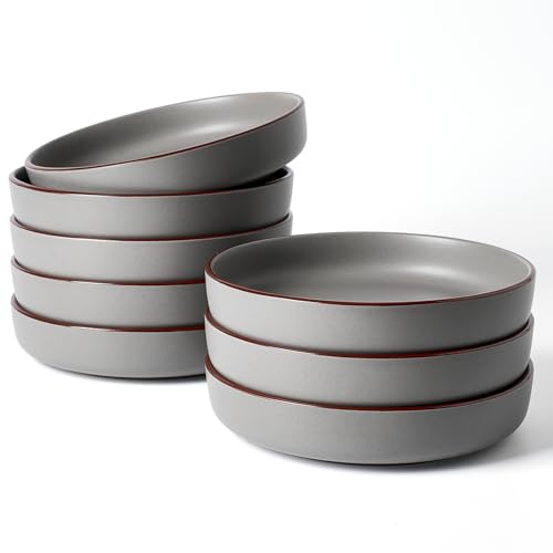 Mercury Pasta Bowls Set of 8 (Dark Gray / 8 pcs)