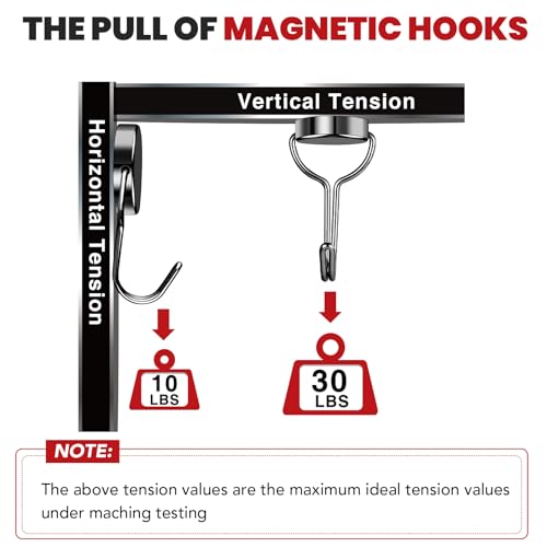 Magnetic Hooks for Cruise Cabins 30Lbs+ Heavy Duty Magnet Hook