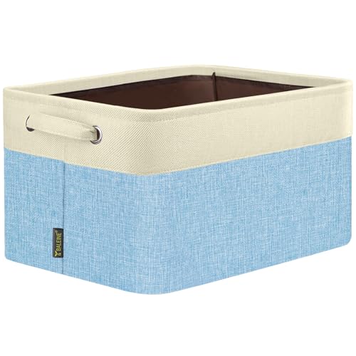 1 Pack Fabric Closet Storage Bins for Shelves (Skyblue / 1PCS/X-Large-17x13x10.5)