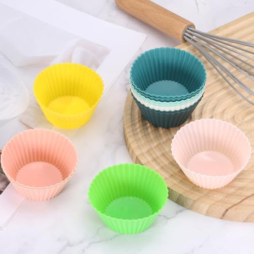 18Pcs Silicone Cupcake Liners (Nordic Pink / 2.8")