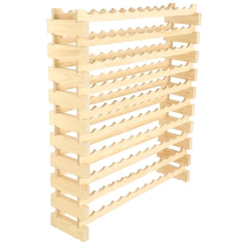 120 Bottle Wine Rack Natural Pine (Natural Pine)