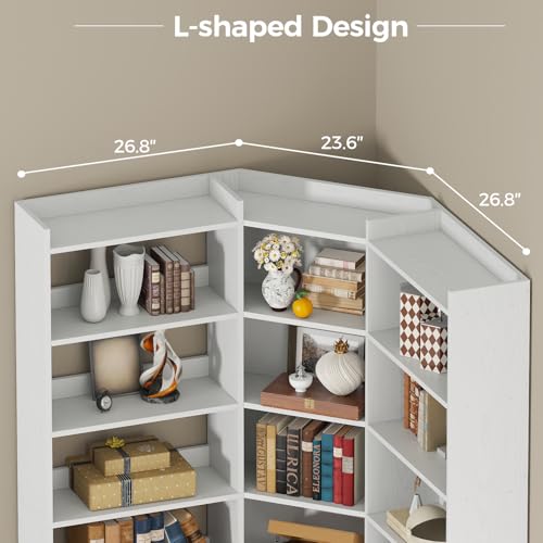 Corner Bookshelf (7 Count)