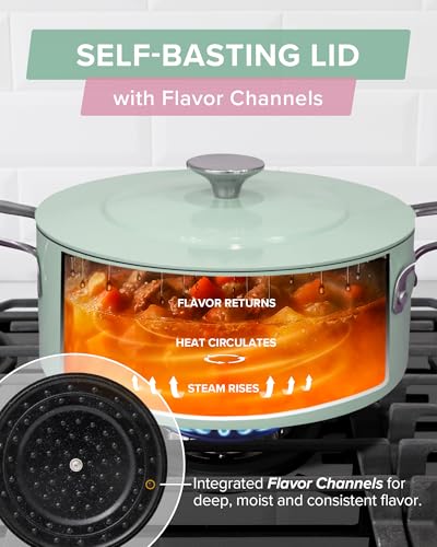 Lux 13 Piece Premium Cookware Collection (Mint Green (G10))