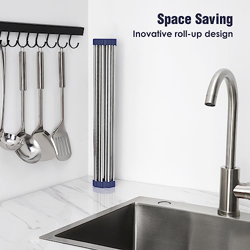 Roll Up Dish Drying Rack Over Sink