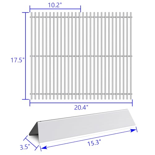 17.5” Grill Grates Replacement for 7637 7635 Weber Spirit I Spirit II E