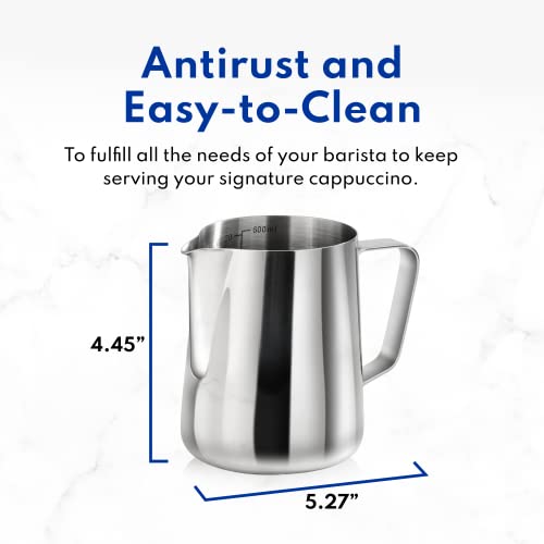 Stainless Steel Frothing Pitcher (20.3 Ounces)