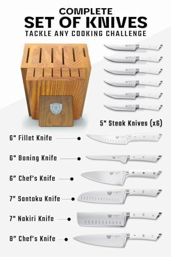 12 Pc Knife Block Set (12-Pc / White)