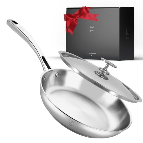 10 Inch 316 Stainless Steel Frying Pan with Lid (10 Inch)