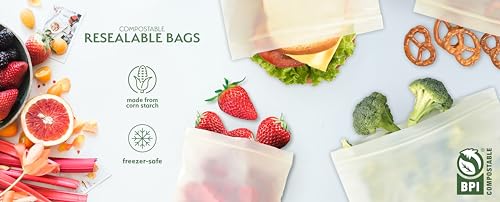 100% Compostable Food Storage Bags (150 Count)