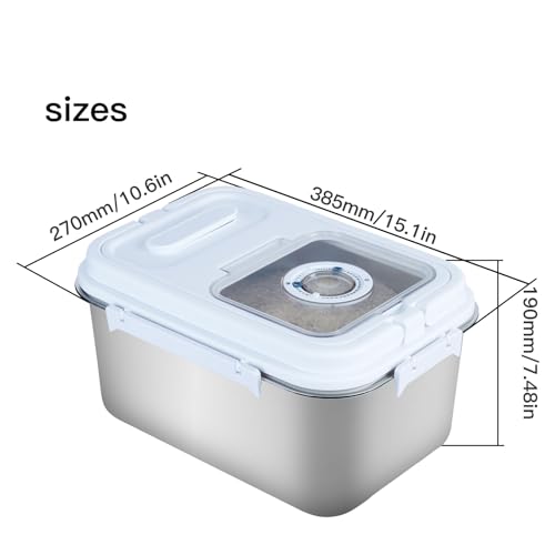 Stainless Steel Rice Container (20Lbs)
