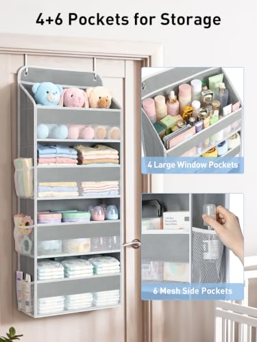 Over the Door Organizer (Grey / Extra-Large 4 Tier)