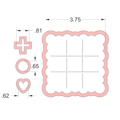 Cookie Cutter and Stencil Bundle Royal Icing Cookies Stencils Paint Your Own Biscuit Bakery Starter Kits Royal Icing Fondant Cutters Birthday Wedding Holiday Cookies Painting Coloring Pages Comb (Tic-tac-toe)