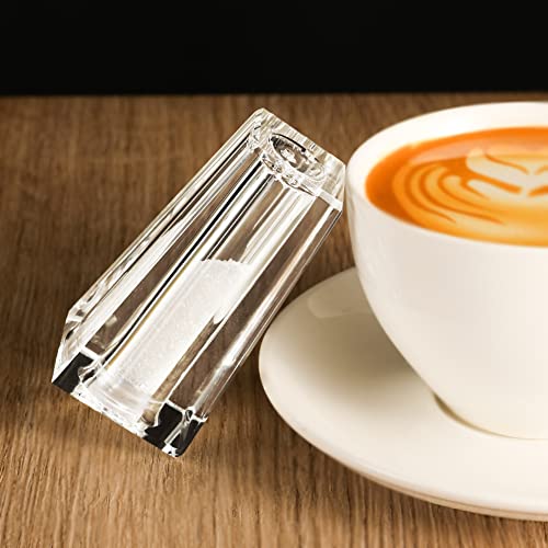 Salt and Pepper Shaker Set Spice Dispenser Refillable Design Cut Crystal Seasoning Shaker Kitchen Decor for Cooking Table (T-01)