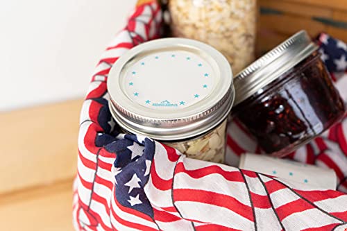 Dissolvable Food Labels for Canning (Teal Round)