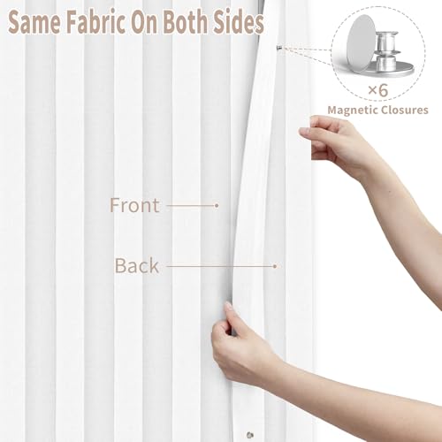 Door Curtains for Doorway (White / 39"W x 78"L (Pack of 1))