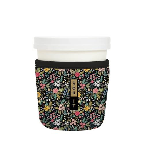 IceCreamSok Insulated Neoprene Cover (English Garden Picnic / Fits Tapered Pints)