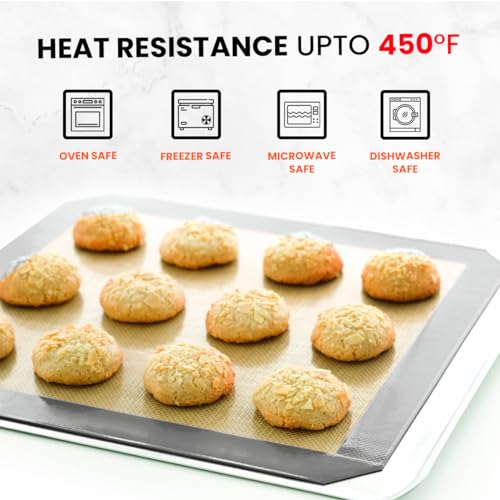Silicone Baking Mat 2 Pack (Baking Mat / 2 Half Sheets)
