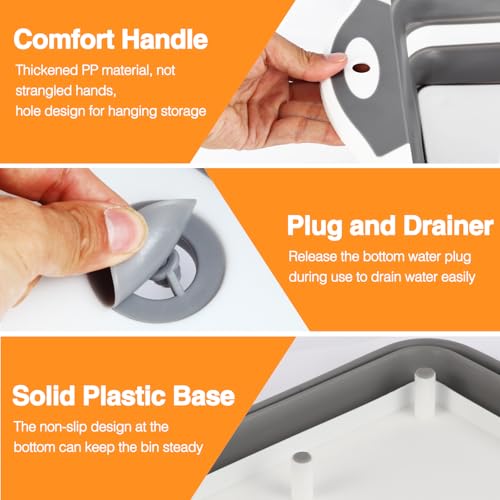 Collapsible BBQ Prep Tub (Gray)