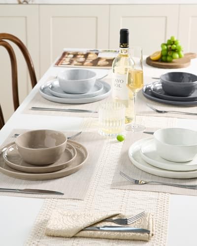 Mars Stoneware Dinnerware Set for 4 (Multicolor / Set(12pcs))