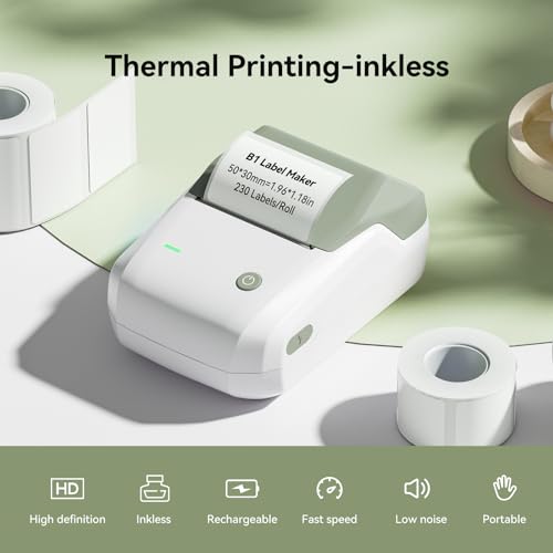 B1 Label Maker Machine with Tape for Home and School