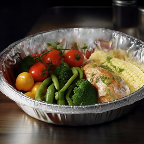 Round Disposable Aluminum Pie Pans (9 Inch without Lids)