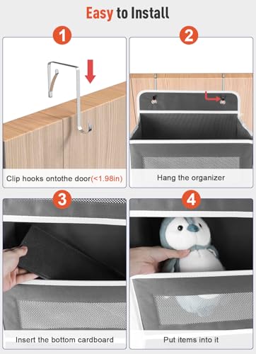 Over The Door Organizer Storage (Darkgrey / 1 Pack)
