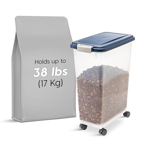 Dog Food Storage Container (38 lbs / Navy)