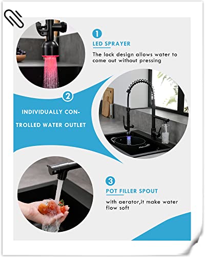 Commercial Oil Rubbed Bronze Kitchen Faucet Pull Down Sprayer (Oil Rubbed Bronze)