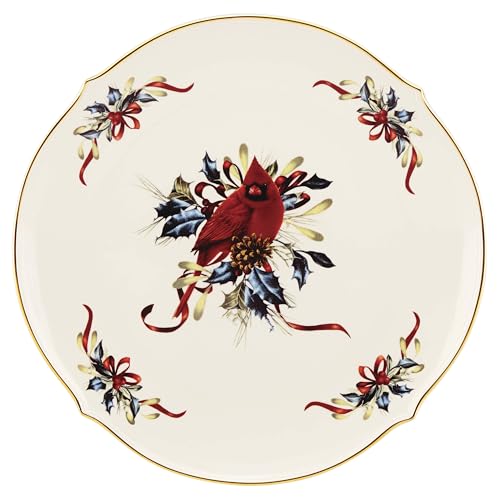853785 Winter Greetings Round Serving Turkey Platter (Round Platter)