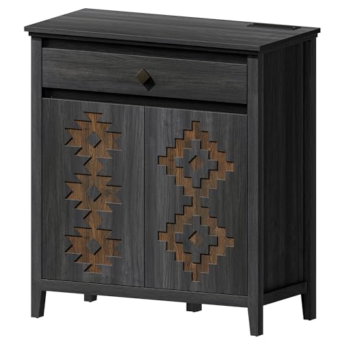 32'' Buffet Cabinet with Storage (Dark Gray)
