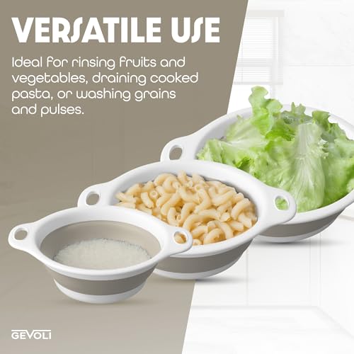 Collapsible Colanders (Beige)