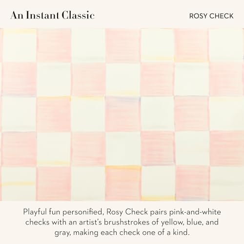 Enamel Recipe Box (Rosy Check)