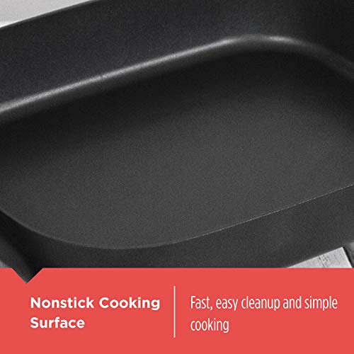 12x15 Inch Electric Skillet with Glass Lid (12" x 15")