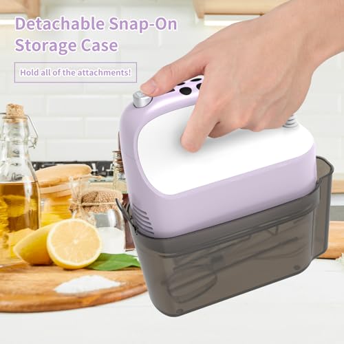 9 Speed Digital Hand Mixer Electric (Lilac Purple)