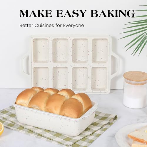 1 Pc Mini Loaf Pans with Metal Reinforced Frame