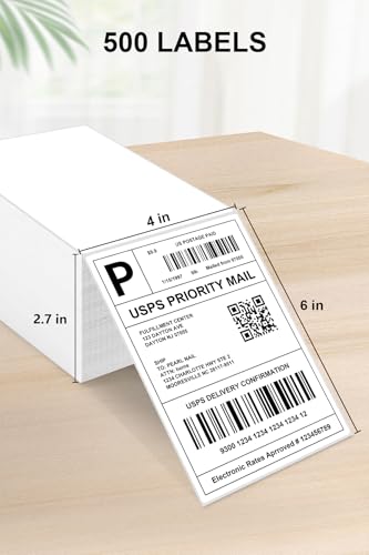 4x6 Thermal Labels (500 Labels)