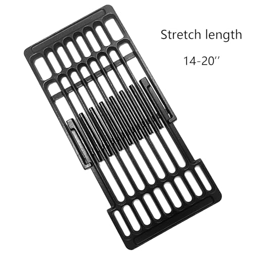 Cast Iron Adjustable Cooking 4 Grates Replacement Universal Expandable Adjust Cooking Grill Grids (Adjustable Grates)