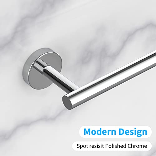 2 Pieces Polished Chrome Bathroom Towel Bar (Polished Chrome / 16inch)